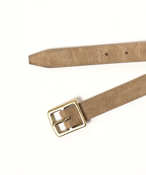 BEAMS BOY（ビームスボーイ）の「25mm スエード ベルト（ベルト・レディース・ベージュ/ネイビー・MEDIUM/SMALL）」の4枚目の写真
