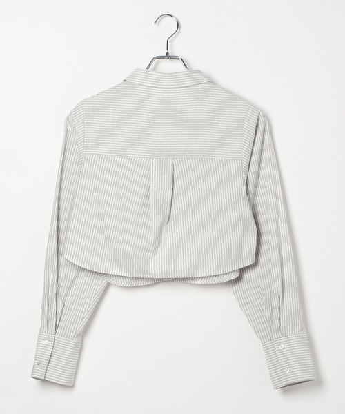 Heather(ヘザー)の「フロントギャザーショートシャツ 324824(シャツ/ブラウス・レディース・グレー系その他/ブルー系その他/オフホワイト・FREE)」の10枚目の写真