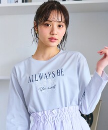 メッセージプリント・ロングスリーブTシャツ