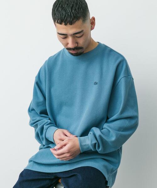 LACOSTE（ラコステ）の「『別注』LACOSTE×DOORS　thick pique crew long-sleeve（Tシャツ/カットソー・メンズ・ブルー/アイボリー/ライトグレー/ネイビー・3/4/5）」の13枚目の写真