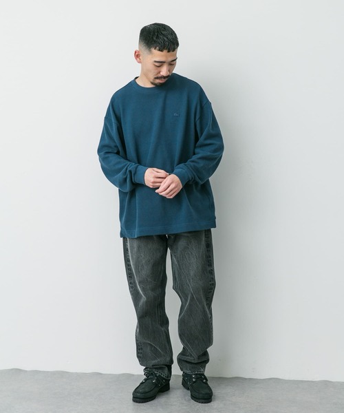 セール】『別注』LACOSTE×DOORS thick pique crew long-sleeve