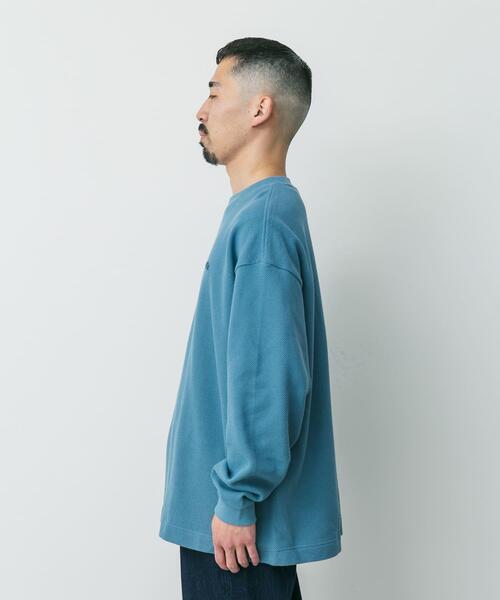LACOSTE（ラコステ）の「『別注』LACOSTE×DOORS　thick pique crew long-sleeve（Tシャツ/カットソー・メンズ・ブルー/アイボリー/ライトグレー/ネイビー・3/4/5）」の19枚目の写真