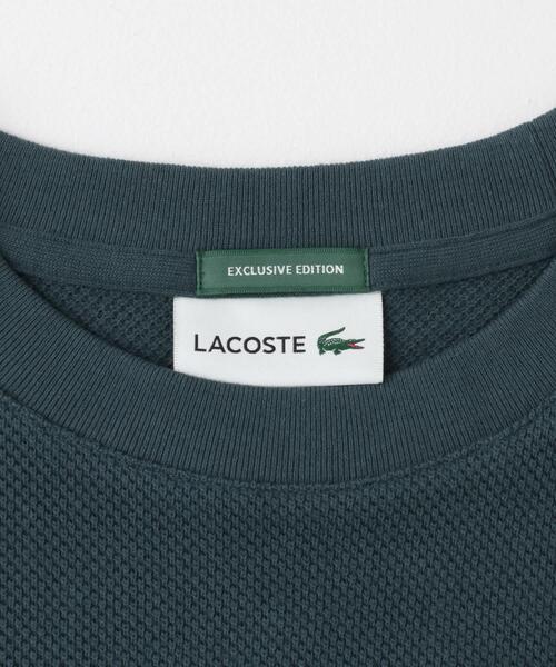 LACOSTE（ラコステ）の「『別注』LACOSTE×DOORS　thick pique crew long-sleeve（Tシャツ/カットソー・メンズ・ブルー/アイボリー/ライトグレー/ネイビー・3/4/5）」の7枚目の写真