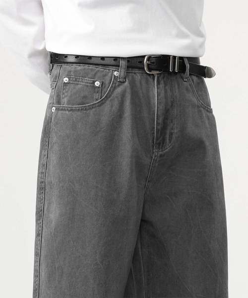aimoha(アイモハ)の「【aimoha neo】Urban Baggy Jeans(デニムパンツ・メンズ・グレー・MEDIUM/LARGE/X-LARGE/XX-LARGE)」の13枚目の写真