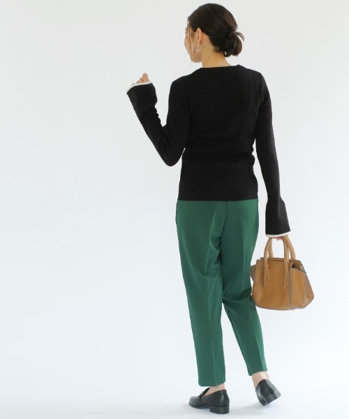 aquagarage(アクアガレージ)の「センタープレステーパードパンツ(その他パンツ・レディース・ライトグレー/ブラック/ベージュ/ネイビー/グリーン・M/L)」の16枚目の写真