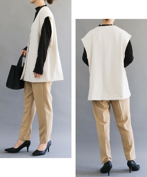 aquagarage(アクアガレージ)の「センタープレステーパードパンツ(その他パンツ・レディース・ライトグレー/ブラック/ベージュ/ネイビー/グリーン・M/L)」の20枚目の写真