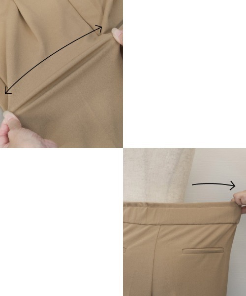 aquagarage(アクアガレージ)の「センタープレステーパードパンツ(その他パンツ・レディース・ライトグレー/ブラック/ベージュ/ネイビー/グリーン・M/L)」の12枚目の写真