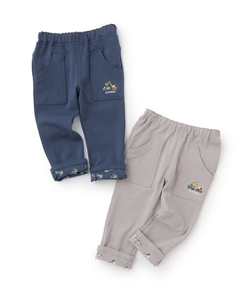 kladskap（クレードスコープ）の「働く車/重機刺しゅうロング丈レギパン（レギンス/スパッツ・キッズ・グレー/ネイビー・90cm/110cm/100cm/120cm/130cm/80ｃｍ）」の11枚目の写真