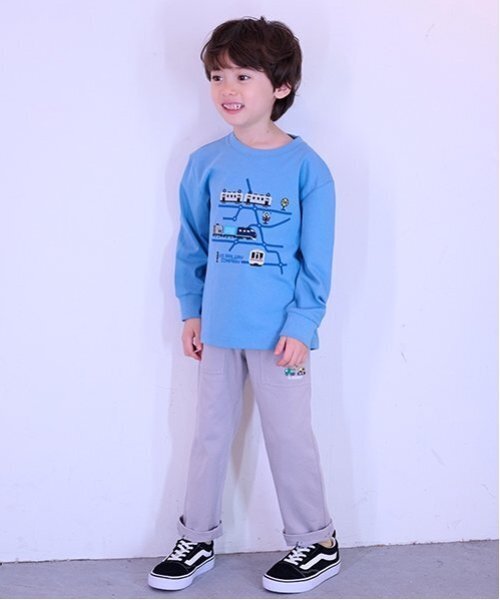 kladskap（クレードスコープ）の「働く車/重機刺しゅうロング丈レギパン（レギンス/スパッツ・キッズ・グレー/ネイビー・90cm/110cm/100cm/120cm/130cm/80ｃｍ）」の14枚目の写真