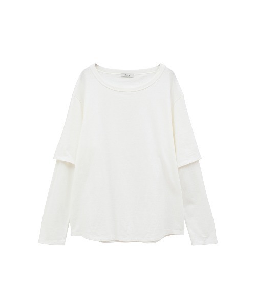 TEE LAYERED LONGSLEEVE TOPS（Tシャツ/カットソー）｜CLANE