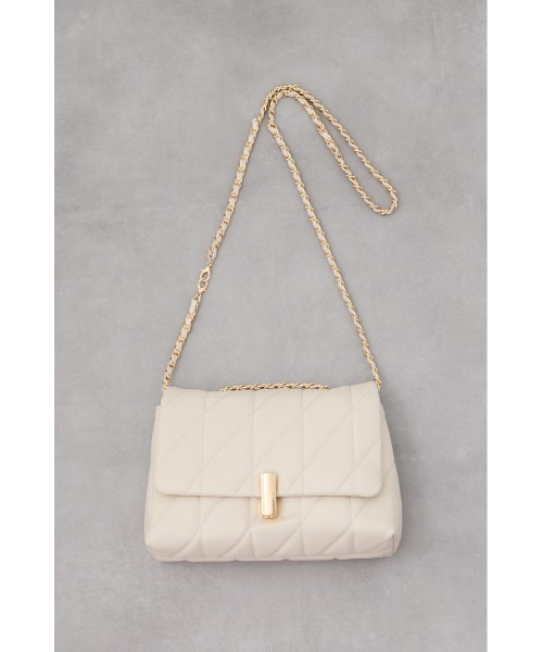 AZUL by moussy（アズールバイマウジー）の「フェイクレザーキルティングバッグ（ショルダーバッグ・レディース・シルバー系その他/ブラック/グレイッシュベージュ・FREE）」の20枚目の写真