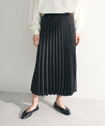 Green　Parks | 微光沢 柄プリーツスカート(スカート)