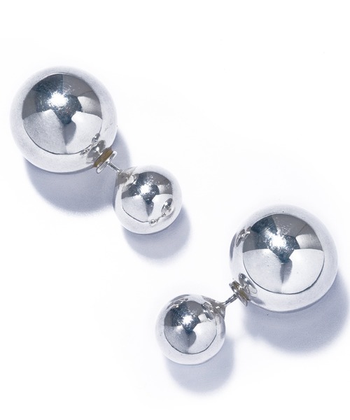 quip queint(クイップクエイント)の「【quip queint】bowling catch pierce M/ボウリング キャッチ ピアス M(ピアス(両耳用)・レディース・シルバー・FREE)」の3枚目の写真