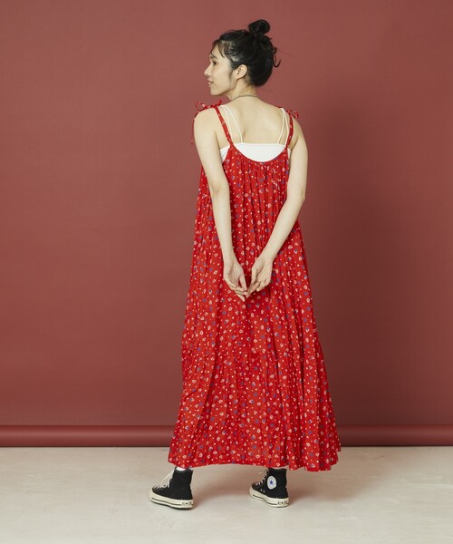 Freada(フリーダ)の「Freada/フリーダ レーヨンプリントキャミドレス(ワンピース・レディース・ブラック/レッド・フリ-)」の20枚目の写真