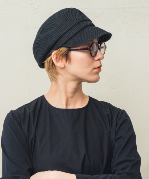 ORIENT（オリエント）の「PERO【ﾍﾟﾛ】ペーパーブレードキャスケット《小さめサイズ：約55～56㎝》（キャスケット・レディース・ブラック/モカ/ナチュラル・FREE）」の13枚目の写真