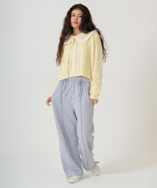 TINA：JOJUN（ティーナジョジュン）の「ビッグカラー ドッキングブラウス TINA：JOJUN（シャツ/ブラウス・レディース・ライトイエロー/ホワイト・M）」の11枚目の写真