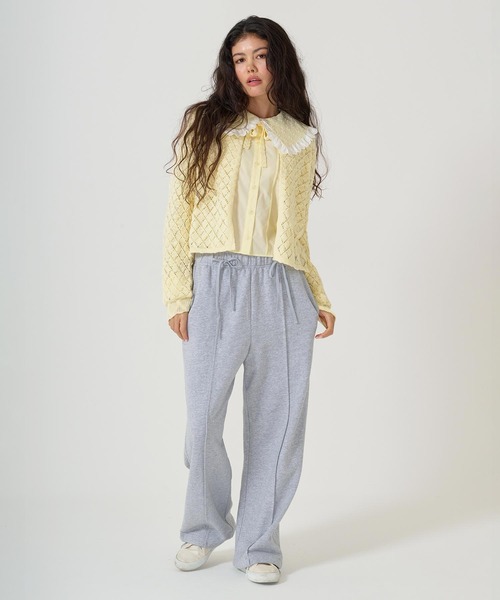 TINA：JOJUN（ティーナジョジュン）の「ビッグカラー ドッキングブラウス TINA：JOJUN（シャツ/ブラウス・レディース・ライトイエロー/ホワイト・M）」の12枚目の写真