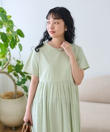 FREAK'S STORE | インド ドッキング Tシャツワンピース/異素材切替ワンピース(ワンピース)