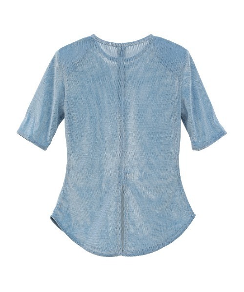 トップス SHEER VELOUR POWER SHOULDER TOPS SHEER VELOUR POWER SHOULDER TOPS｜TOPS(トップス)｜CLANE