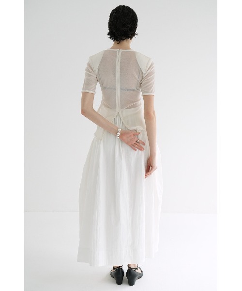 クラネ　SHEER VELOUR POWER SHOULDER TOPS CLANE（クラネ）の「CLANE/クラネ/SHEER VELOUR POWER SHOULDER