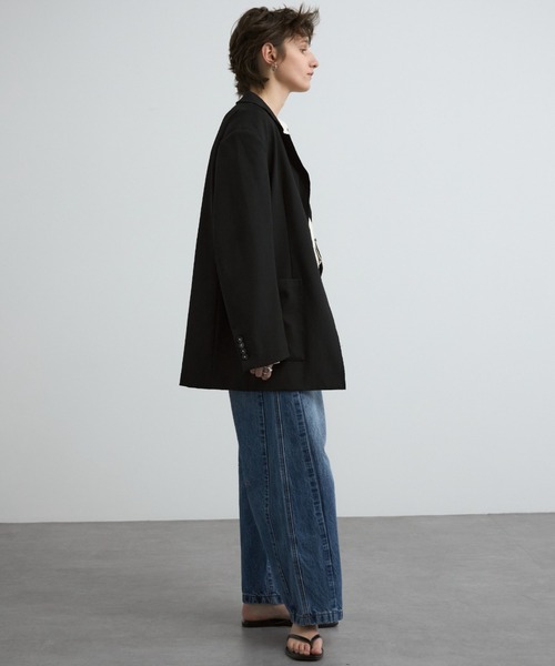 CREDONA（クレドナ）の「WIDE BEETLE DENIM PANTS/ワイドビートルデニムパンツ（デニムパンツ・レディース・ブルー/アイボリー・0/1/2）」の22枚目の写真