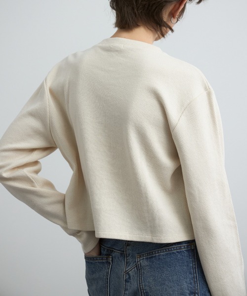 CREDONA（クレドナ）の「WIDE BEETLE DENIM PANTS/ワイドビートルデニムパンツ（デニムパンツ・レディース・ブルー/アイボリー・0/1/2）」の8枚目の写真