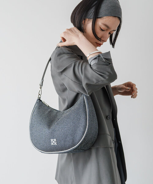 ☆新品タグ付き☆ラシット パッチワークデニム風 2ウェイ