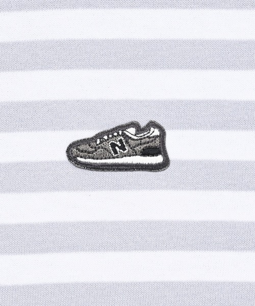 NEW BALANCE（ニューバランス）の「シューパッチショートスリーブTシャツ（Tシャツ/カットソー・メンズ・ライトブルー/カーキ/ブラック/ホワイト・XX-LARGE/X-LARGE/LARGE/MEDIUM/SMALL）」の8枚目の写真