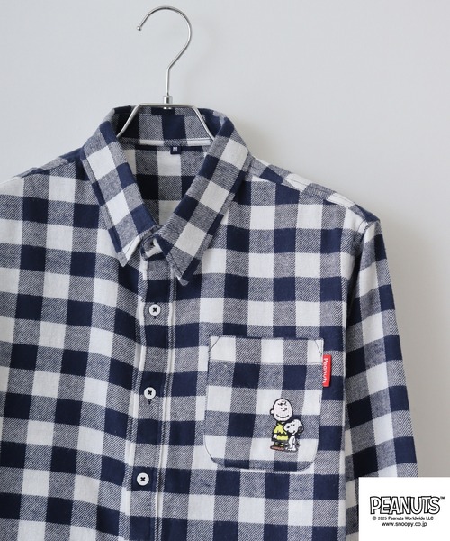 PEANUTS チェックシャツ（シャツ/ブラウス）｜PEANUTS（ピーナッツ）の