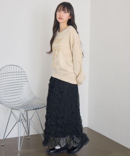 RETRO GIRL(レトロガール)の「サンドウォッシュ加工NT(ニット/セーター・レディース・ブルー/ブラック/ナチュラル・FREE)」の10枚目の写真