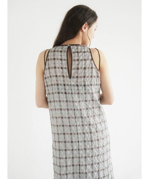FIKA.(フィーカ)の「Sheer Check american sleeve onepice(ワンピース・レディース・ブルー系その他/ブラック・MEDIUM)」の17枚目の写真