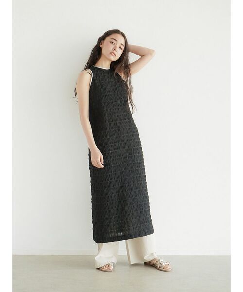 FIKA.(フィーカ)の「Sheer Check american sleeve onepice(ワンピース・レディース・ブルー系その他/ブラック・MEDIUM)」の12枚目の写真