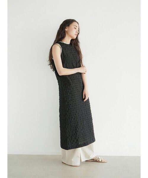 FIKA.(フィーカ)の「Sheer Check american sleeve onepice(ワンピース・レディース・ブルー系その他/ブラック・MEDIUM)」の11枚目の写真