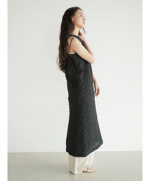 FIKA.(フィーカ)の「Sheer Check american sleeve onepice(ワンピース・レディース・ブルー系その他/ブラック・MEDIUM)」の10枚目の写真