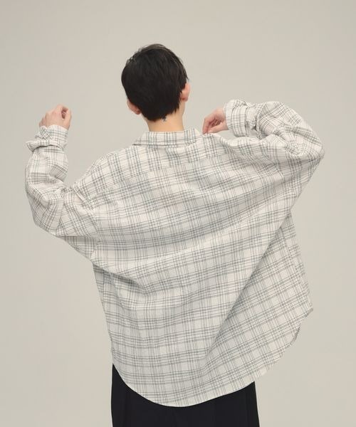 ブラウス シャツ 「eL」Monotone Check Shirt/320280 レディース eL】Monotone Check Shirt/320280（シャツ/ブラウス）｜eL（エル