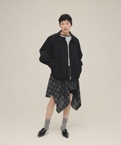 eL(エル)の「【eL】Monotone Check Shirt/320280(シャツ/ブラウス・レディース・オフホワイト/ブラック・FREE)」の3枚目の写真
