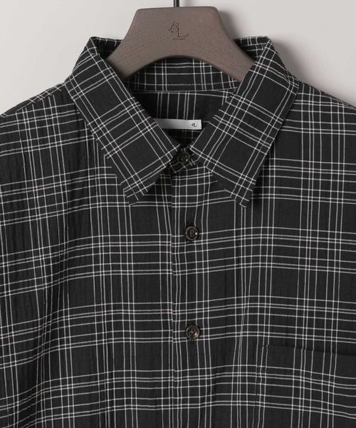 eL】Monotone Check Shirt/320280（シャツ/ブラウス）｜eL（エル