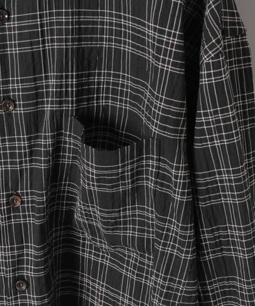 eL(エル)の「【eL】Monotone Check Shirt/320280(シャツ/ブラウス・レディース・オフホワイト/ブラック・FREE)」の18枚目の写真
