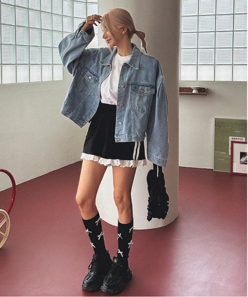 WEGO（ウィゴー）の「WEGO/裾レースサイドラインスウェットショートパンツ（スウェットパンツ・レディース・ブラック/グレー・MEDIUM/SMALL）」の12枚目の写真