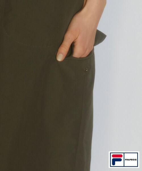 FRAPBOIS（フラボア）の「FILA×FRAPBOISジャンパースカート（ジャンパースカート・レディース・カーキ/ブラック・0/1）」の7枚目の写真