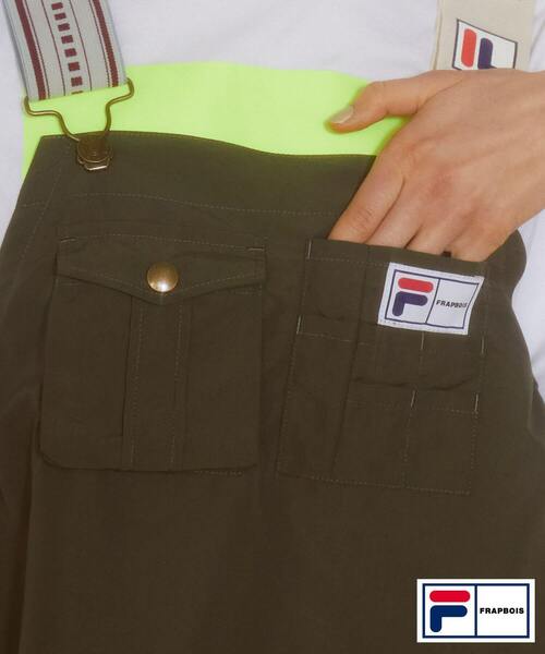 FRAPBOIS（フラボア）の「FILA×FRAPBOISジャンパースカート（ジャンパースカート・レディース・カーキ/ブラック・0/1）」の8枚目の写真