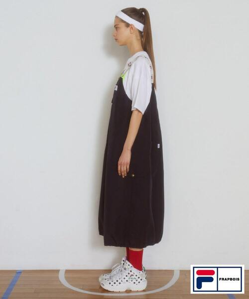 FRAPBOIS（フラボア）の「FILA×FRAPBOISジャンパースカート（ジャンパースカート・レディース・カーキ/ブラック・0/1）」の14枚目の写真