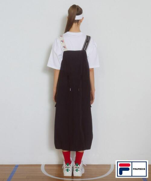 FRAPBOIS（フラボア）の「FILA×FRAPBOISジャンパースカート（ジャンパースカート・レディース・カーキ/ブラック・0/1）」の15枚目の写真