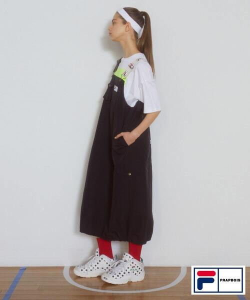 FRAPBOIS（フラボア）の「FILA×FRAPBOISジャンパースカート（ジャンパースカート・レディース・カーキ/ブラック・0/1）」の17枚目の写真