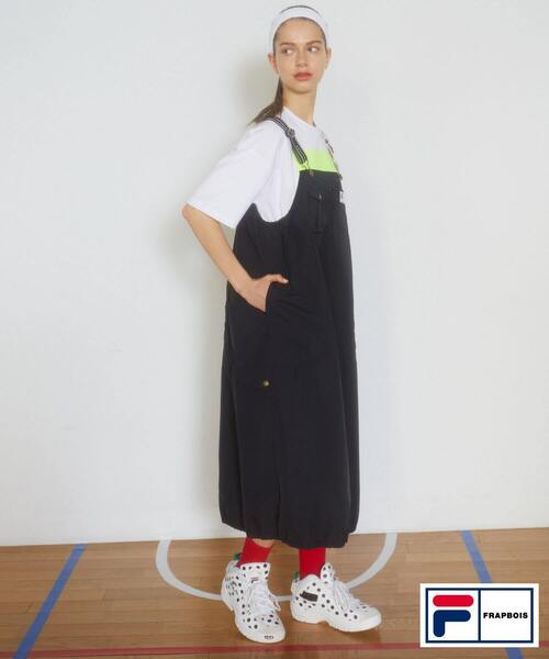 FRAPBOIS（フラボア）の「FILA×FRAPBOISジャンパースカート（ジャンパースカート・レディース・カーキ/ブラック・0/1）」の19枚目の写真