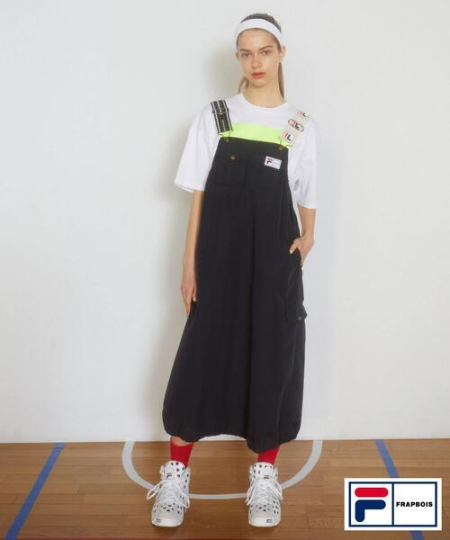 FRAPBOIS（フラボア）の「FILA×FRAPBOISジャンパースカート（ジャンパースカート・レディース・カーキ/ブラック・0/1）」の20枚目の写真