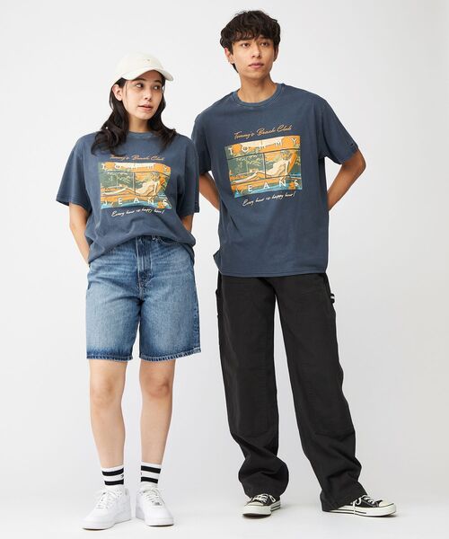 tommy jeans(トミー ジーンズ)の「リラックスビーチクラブグラフィックTシャツ(Tシャツ/カットソー・メンズ・ホワイト/ネイビー・LARGE/MEDIUM/X-LARGE/SMALL)」の14枚目の写真