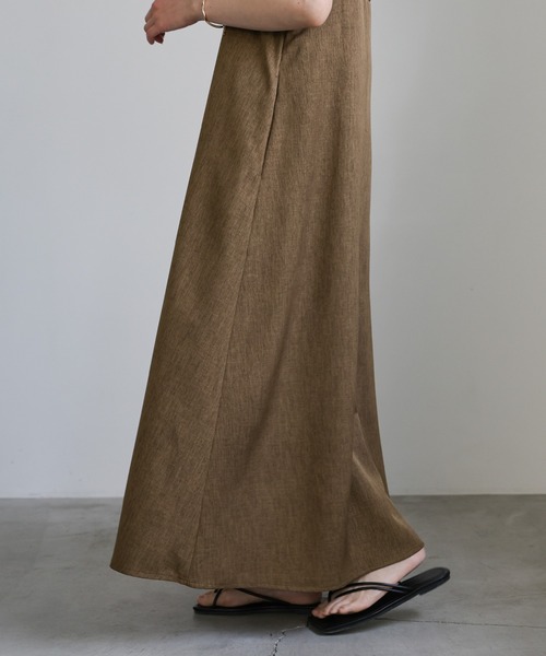 select MOCA（セレクトモカ）の「ギャザーベアキャミワンピース（ワンピース・レディース・ブラウン/チャコールグレー/グレイッシュベージュ・FREE）」の11枚目の写真