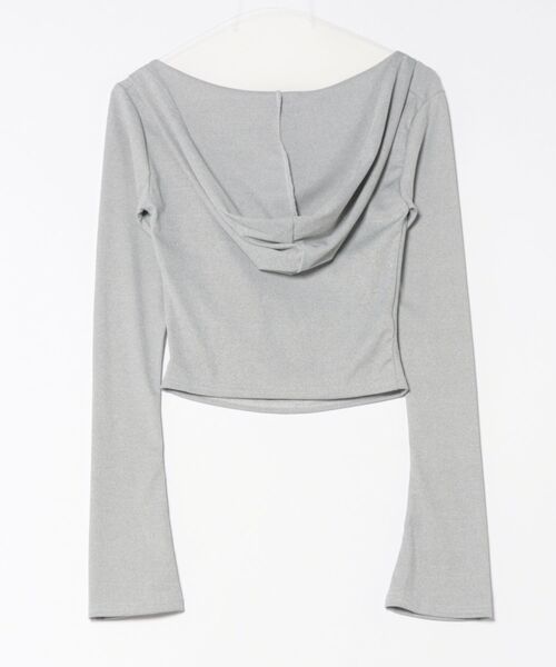 almo（アルモ）の「【LAMPOON】オフショルダーカットパーカー（パーカー・レディース・グレー・SMALL/MEDIUM/LARGE）」の6枚目の写真