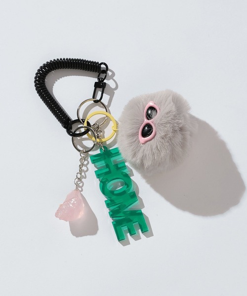 ぽんぽんページ キーホルダー Amazon.co.jp: ソーセージ口ポンポンキーホルダー環境に優しい目